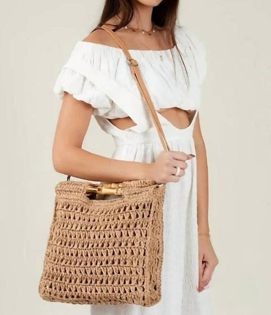 Lucca - Dewi Bamboo Handle Straw Bag