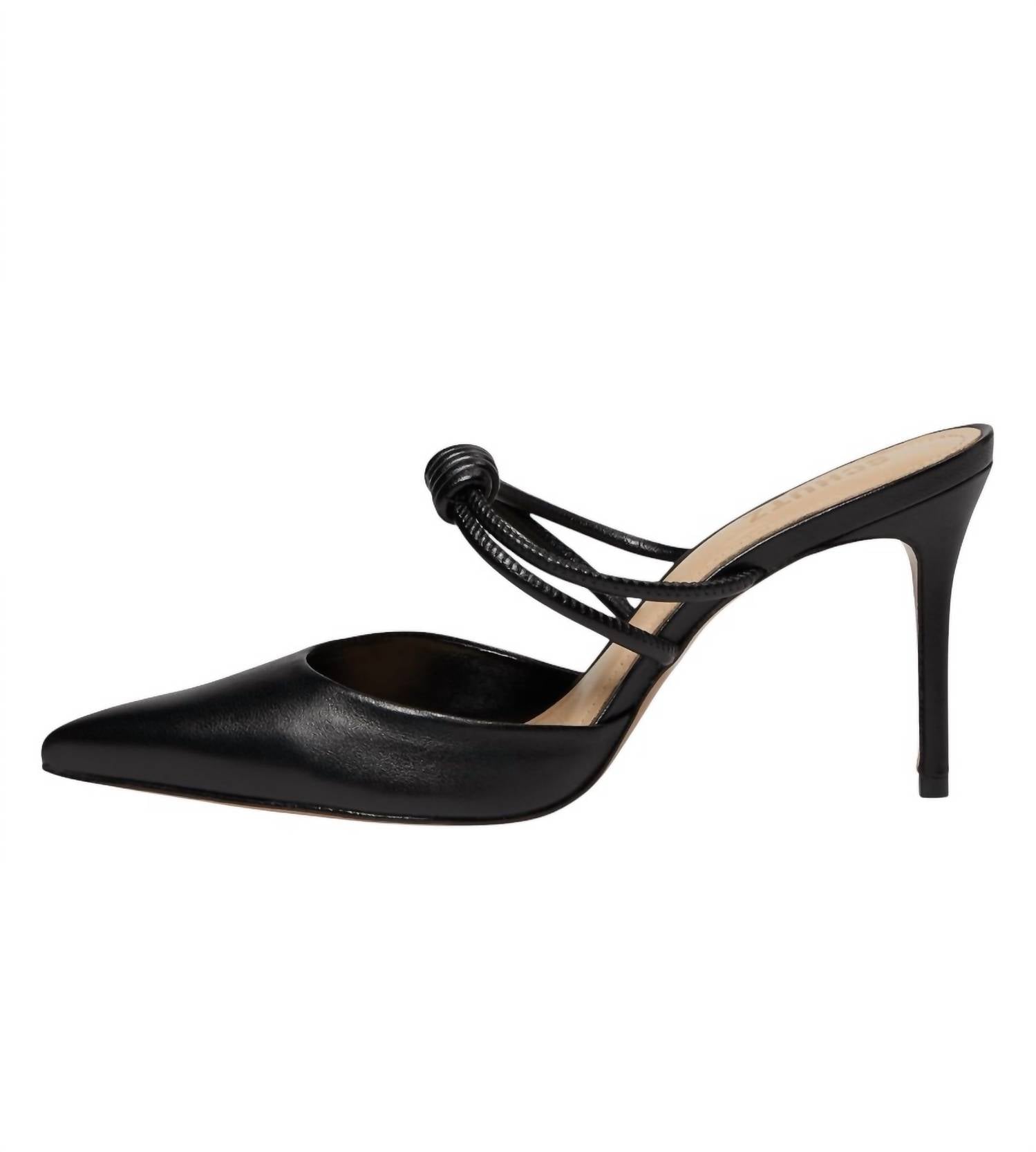 SCHUTZ Women's Lela Heel Mule in black - women's heels
