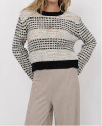 Sage The Label - Ellington Mixed Yarn Bell Sleeve Sweater