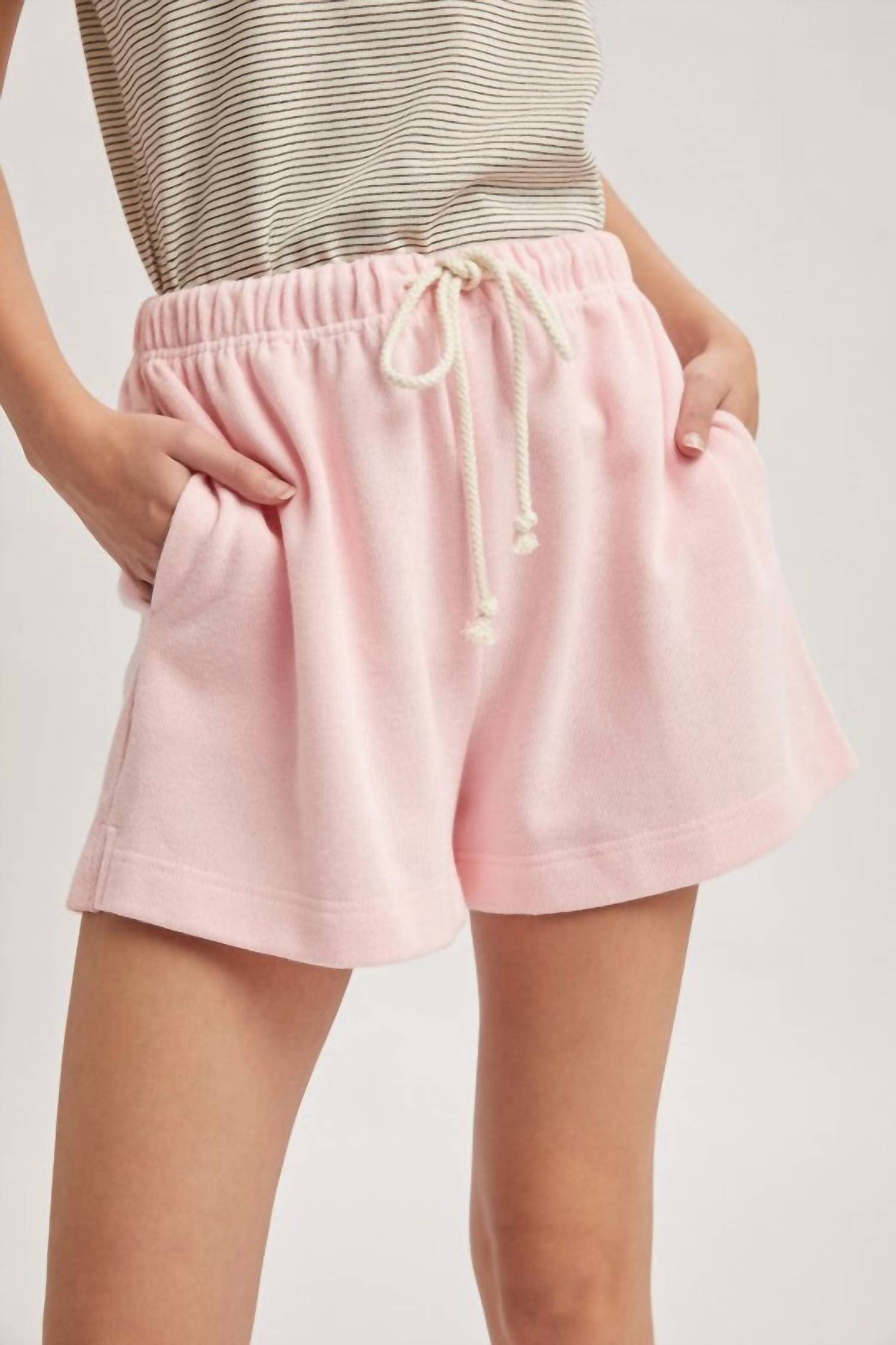 WISHLIST Soft-touch Knit Shorts in ballet - women's shorts