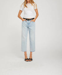 Sprwmn - Farrah Cropped Slim Boyfriend Jeans