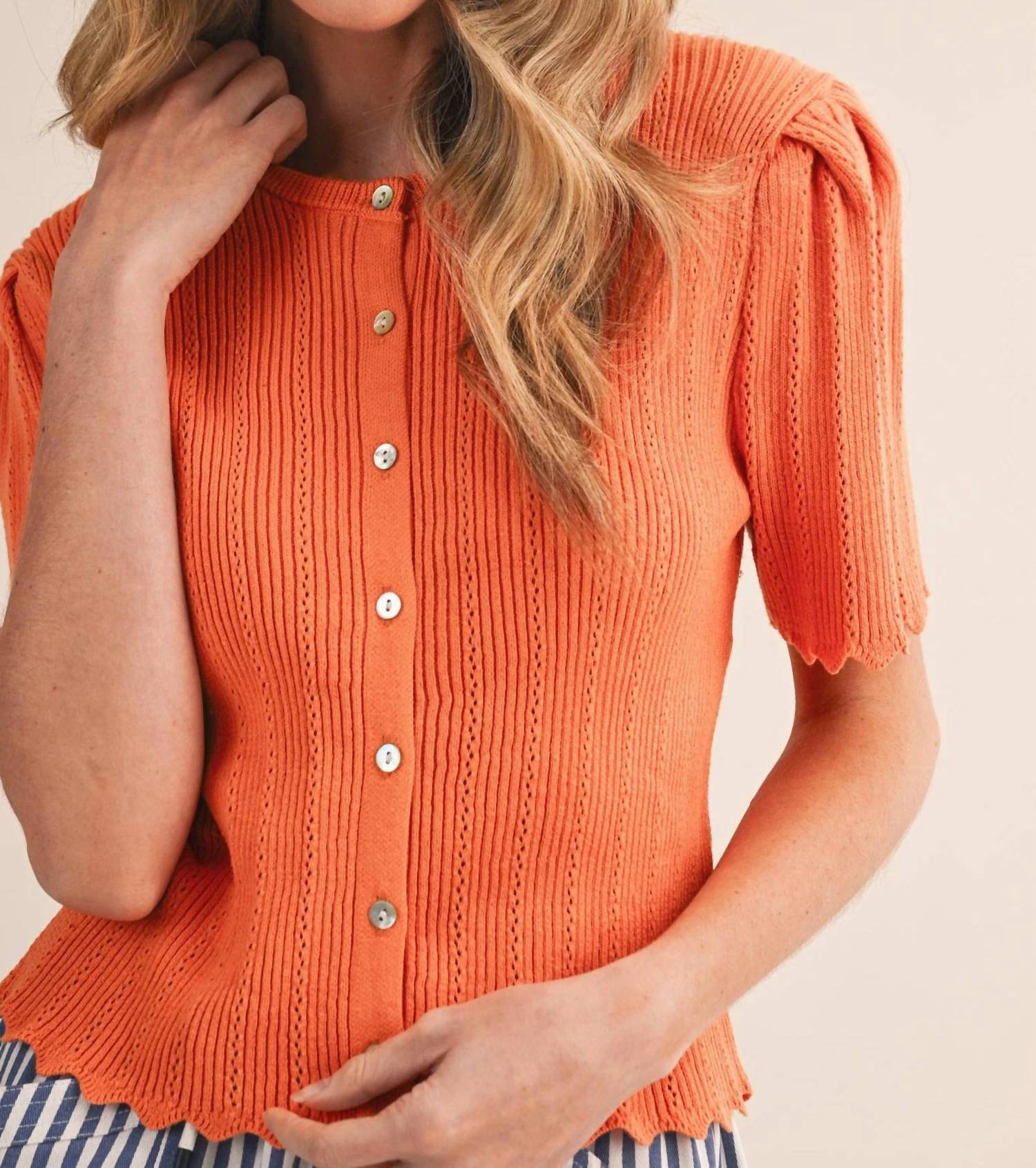 &Merci - The Ivy Pointelle Knit Cardigan
