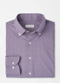 PETER MILLAR Petaluma Performance Twill Sport Shirt in parisian fig - men's shirt - view 4