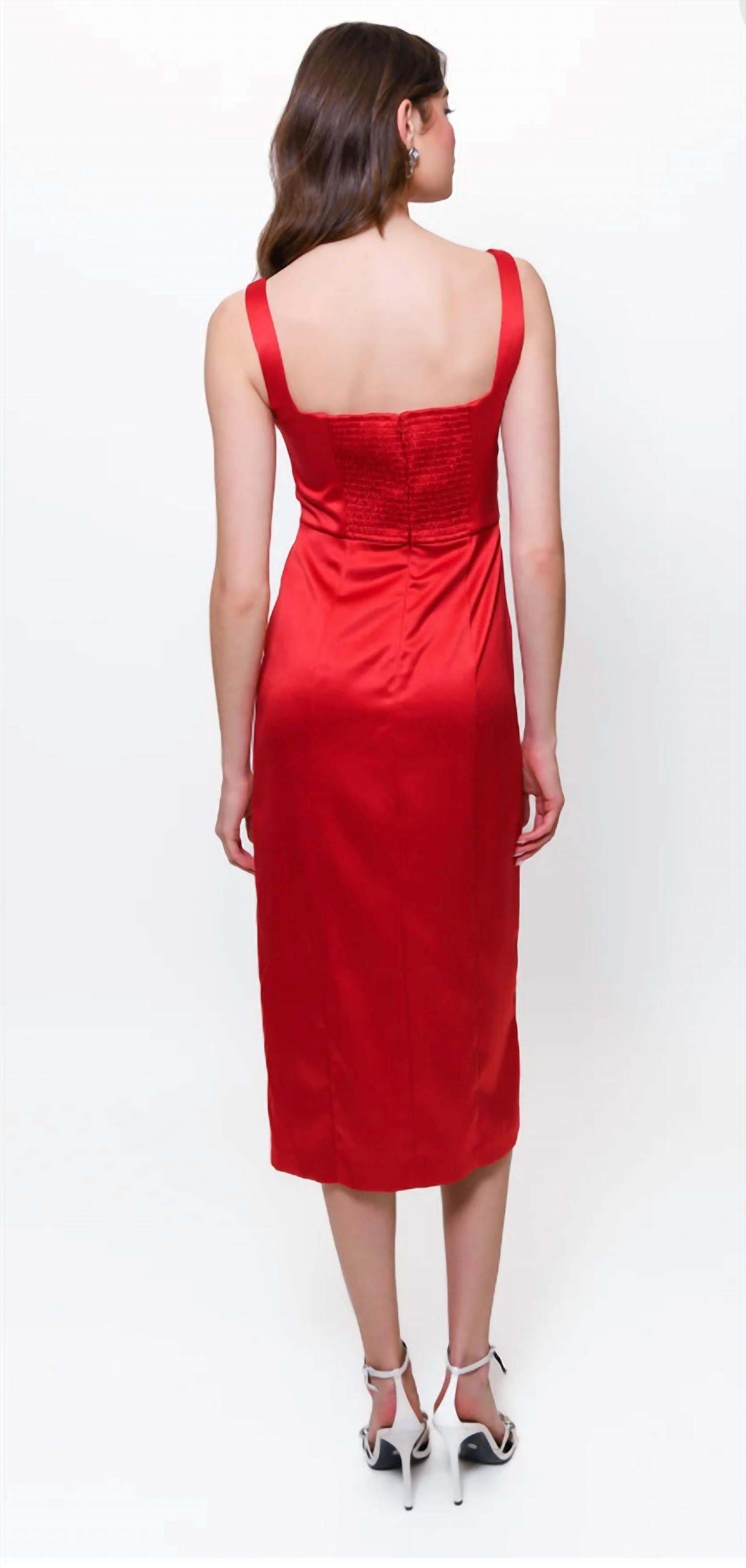 hutch Angi Dress in red - women's dress - detail view