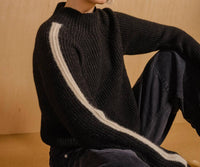 The Endery - Racing Stripe Mockneck Top