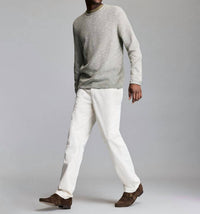 Billy Reid Tuck Stripe Crew Sweater in green - women's sweater