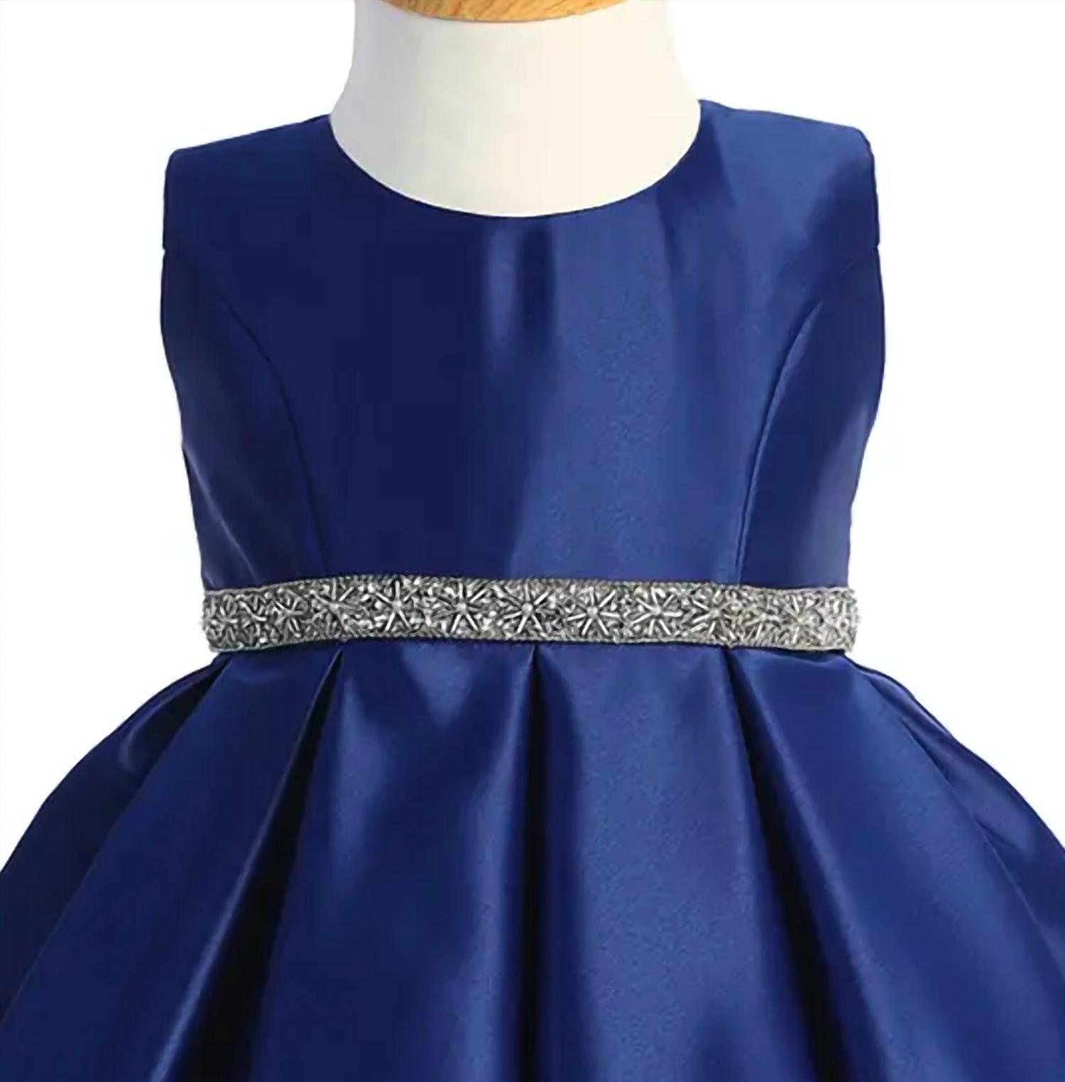 Sweet Kids - Girl's Pleated Satin Special Occasion Dress