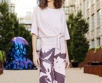 CLARA SUNWOO Side Tie Top in pink - women's blouse