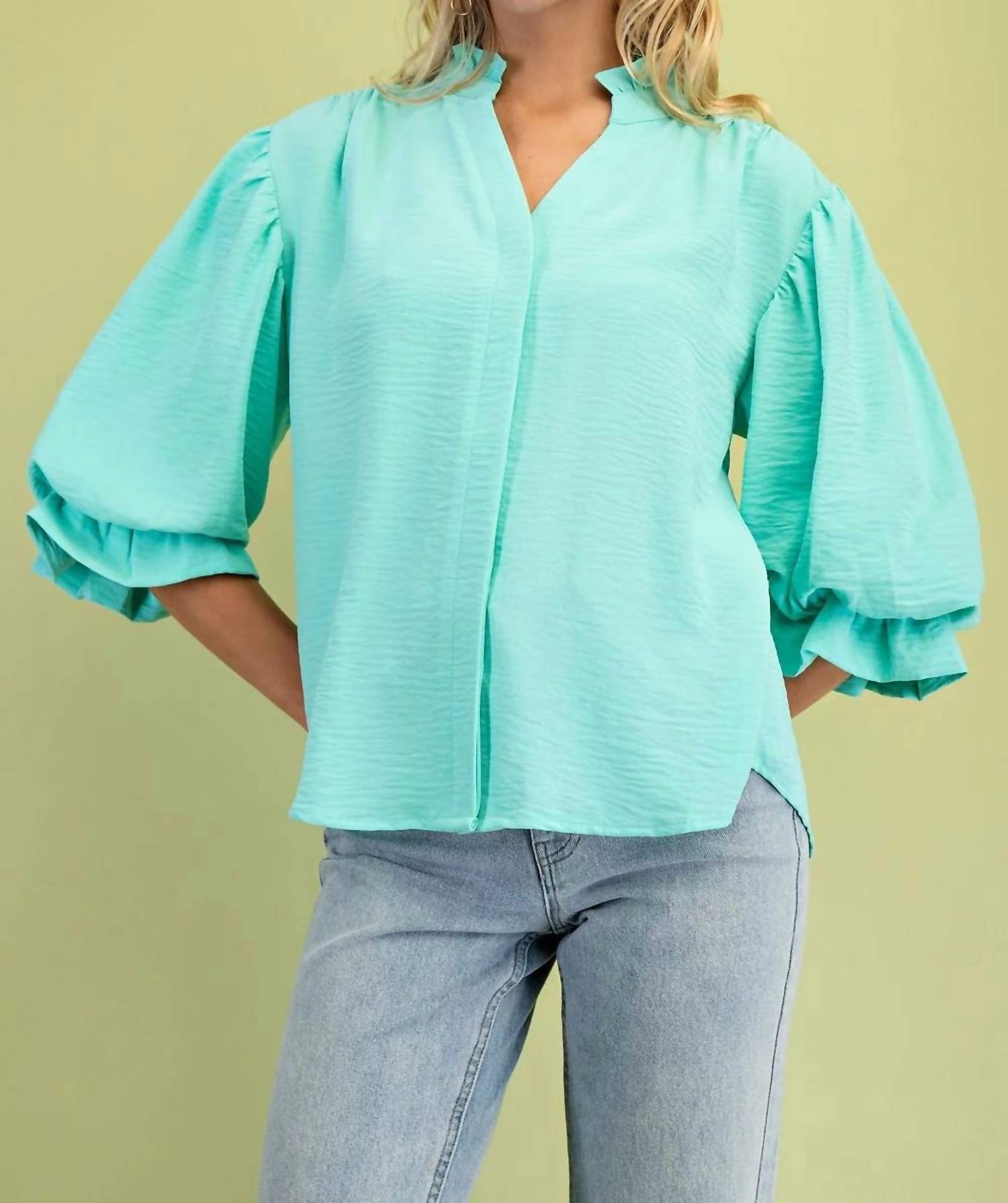 Gigio - Kaly Balloon Sleeve Blouse