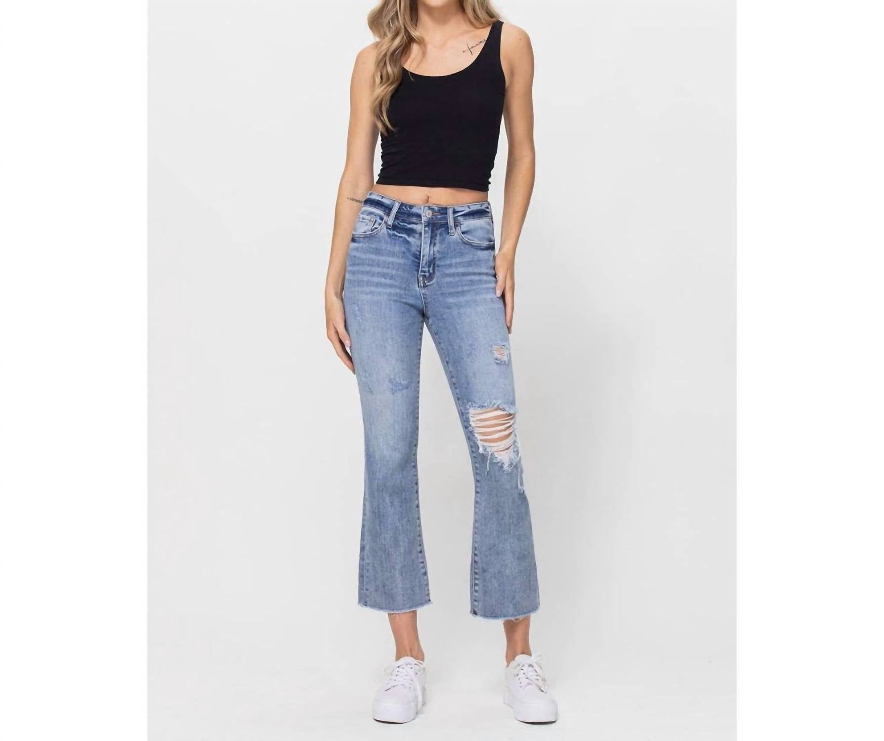Vervet By Flying Monkey - Most Likely Ankle Flare Jeans