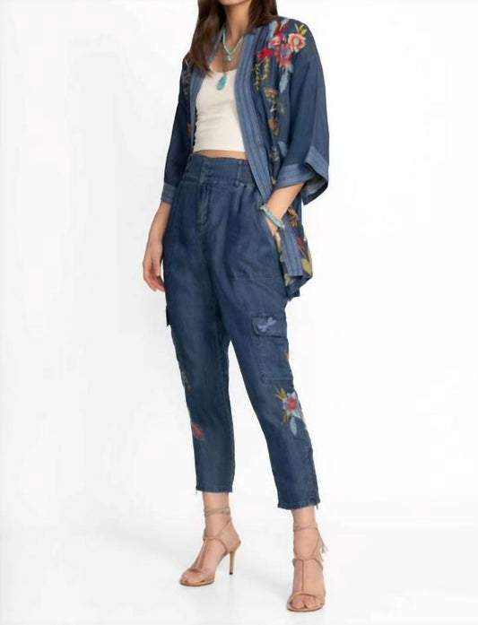 Johnny Was - SMOCKED CARGO PANT JANE