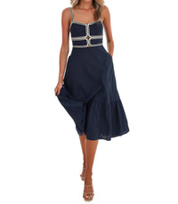 Baby Pink - Women's Florence Nights Midi Dress