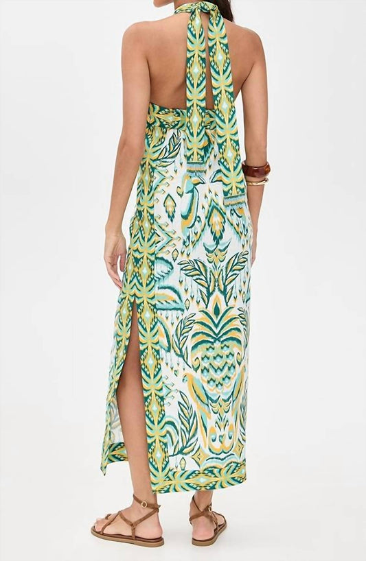 Farm Rio - Tropical Tapestry Halter Neck Maxi Dress