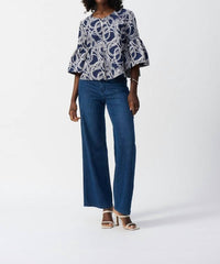 Joseph Ribkoff - Abstract Jacquard Trapeze Jacket