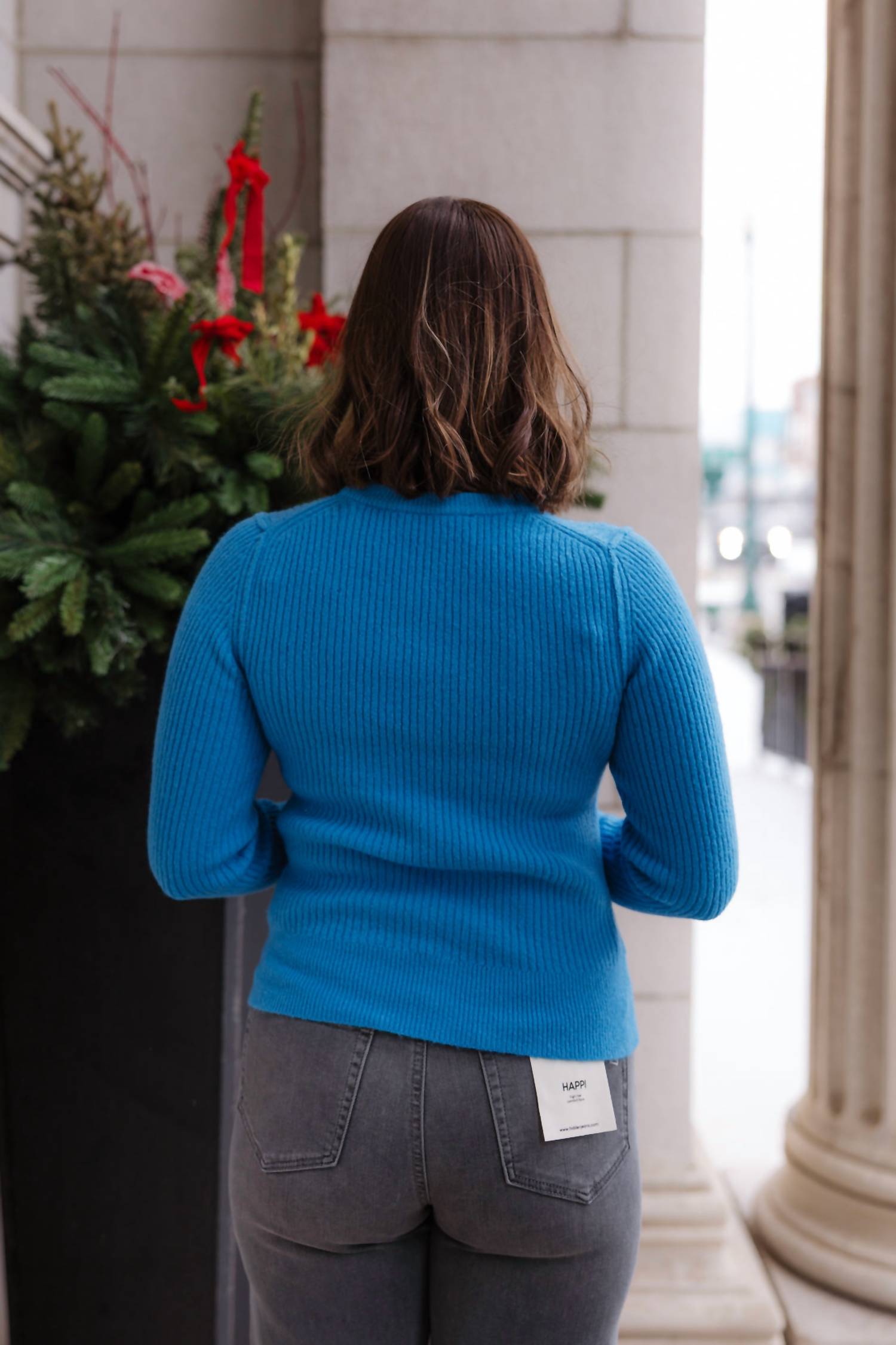 Free People Even After Knit Pullover in swedish blue - women's sweater - view 4