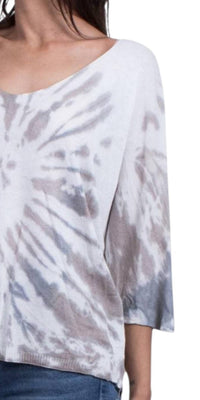 Gigi Moda - Petunia Scoop Neck Tie Dye Sweater