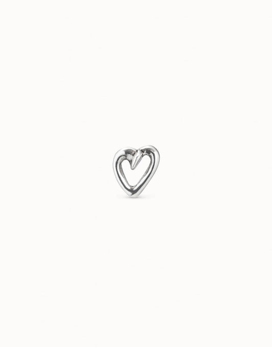 NAILED HEART PIERCING STUD EARRINGS