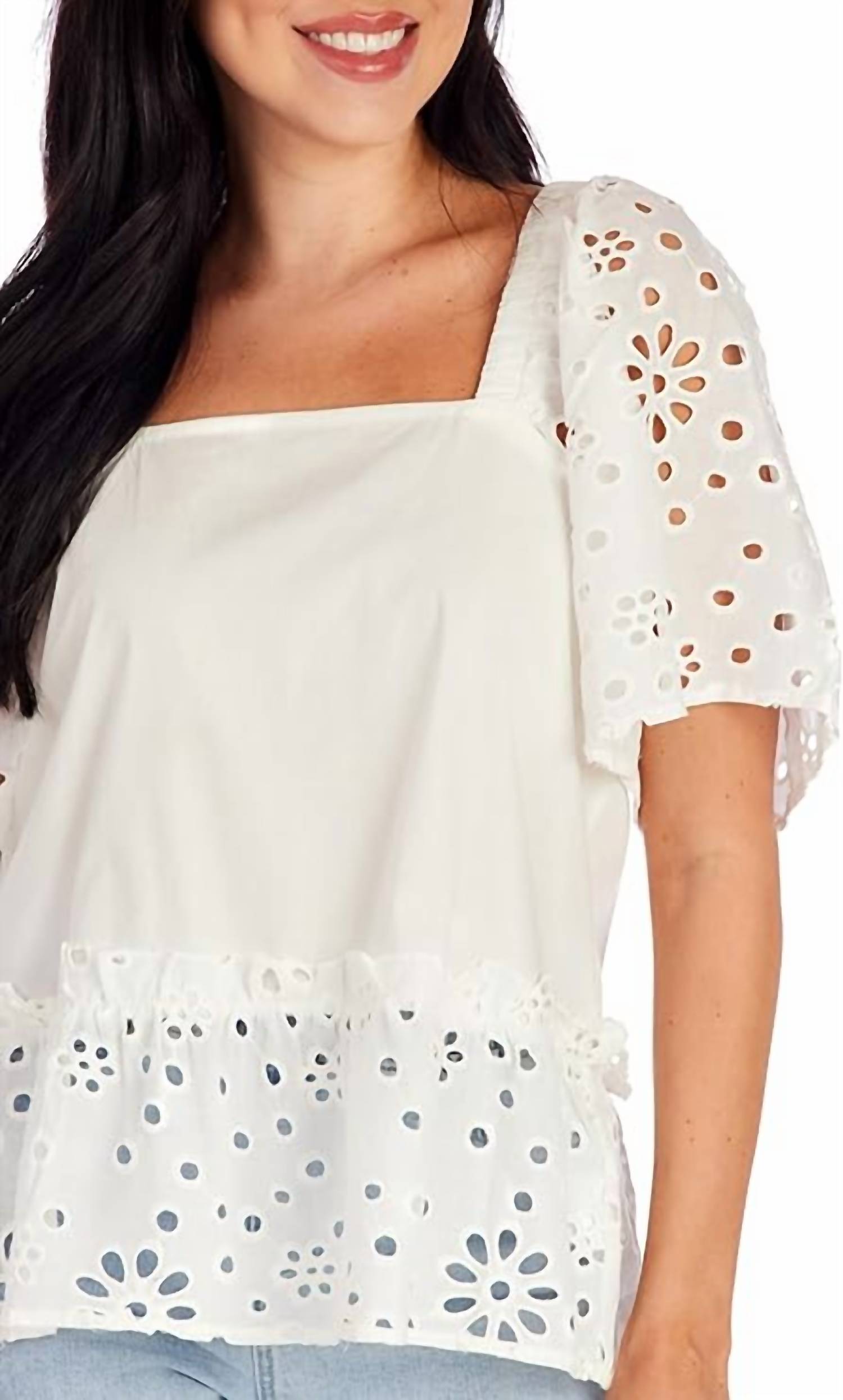 Mudpie - Eyelet Top
