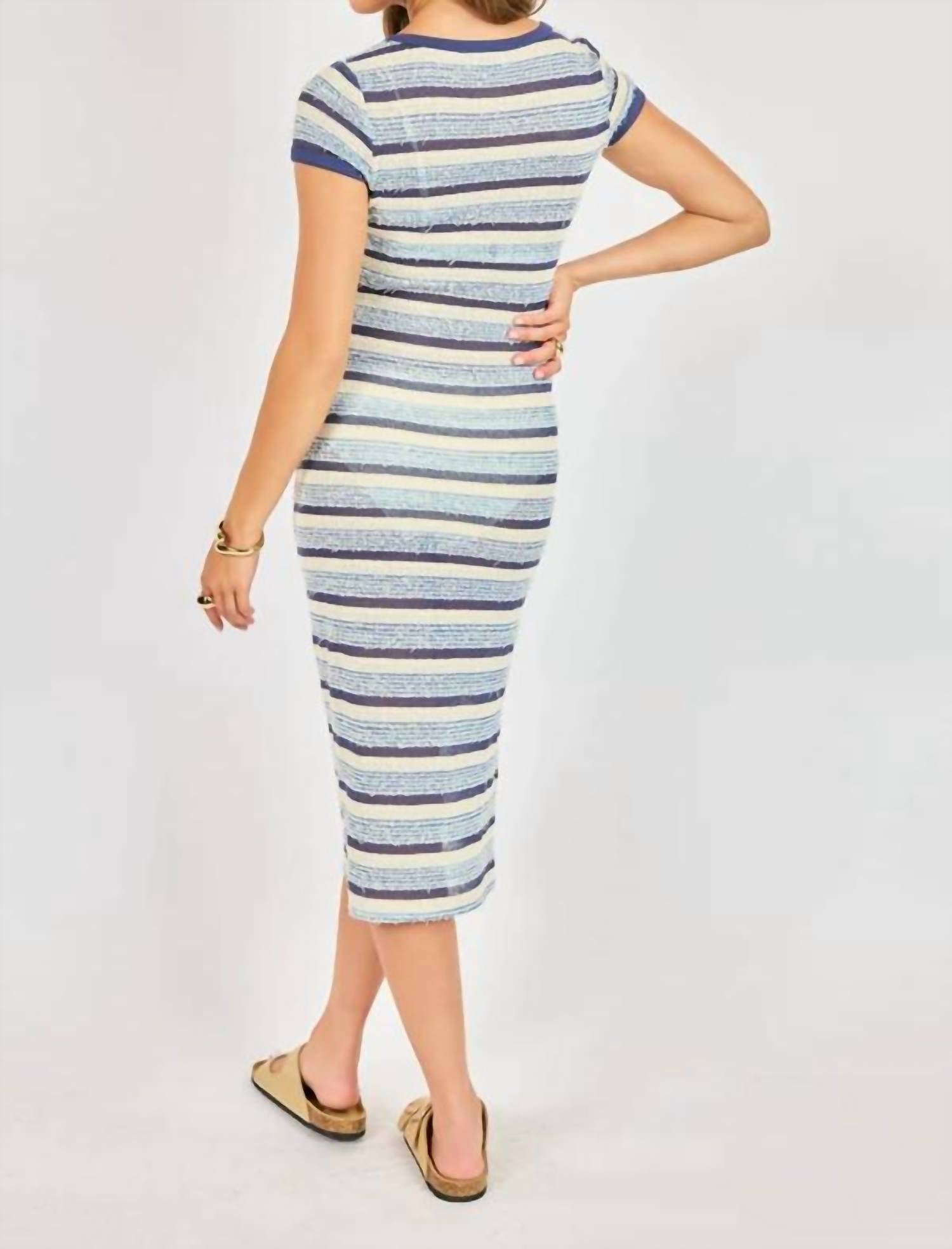 Sadie & Sage - Beach Stripe Textured Dress