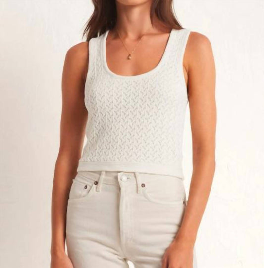 Z Supply - Open Stitch Crochet Tank Top Sweater