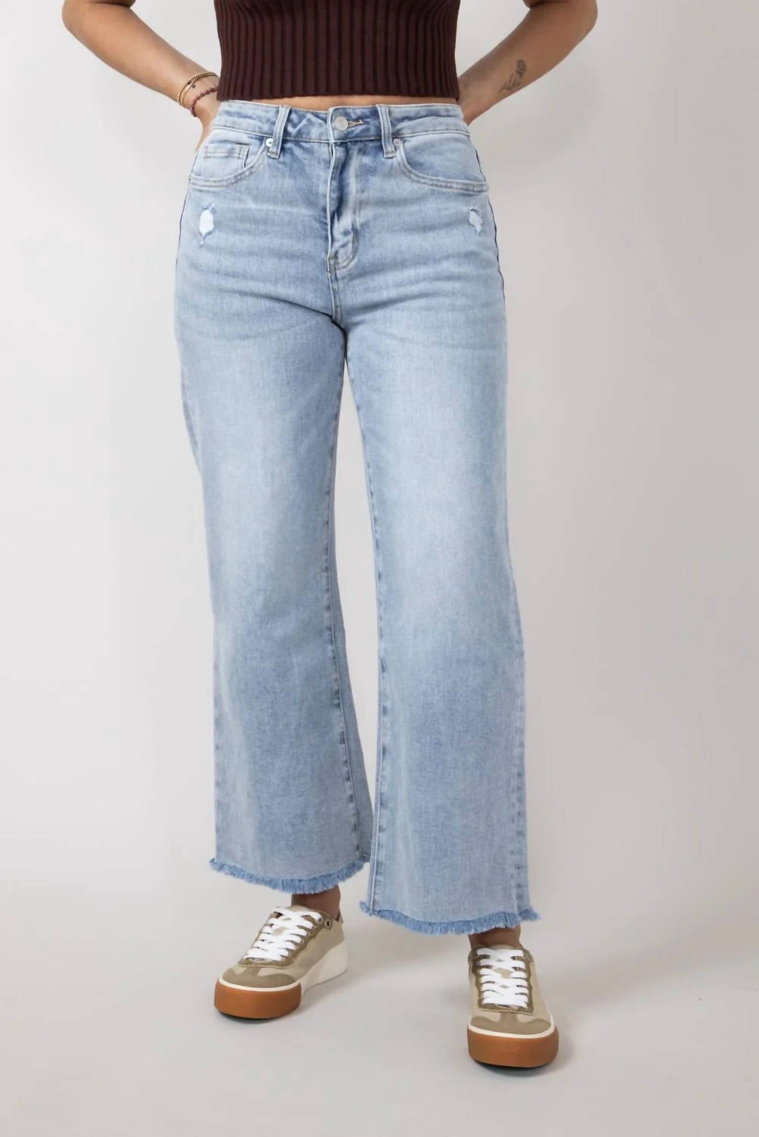 Mica Denim - Denim Wide Leg Jeans