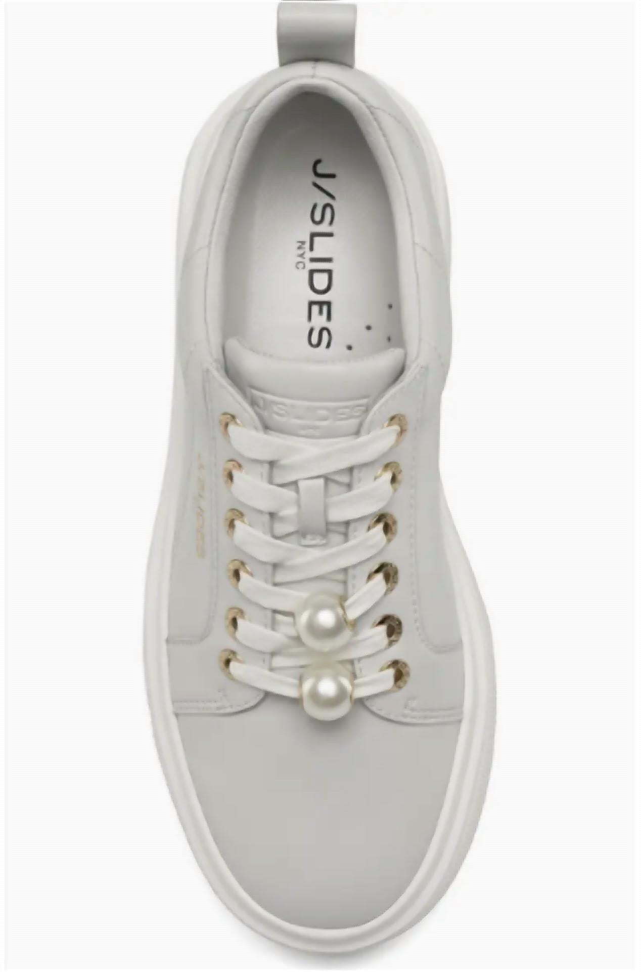 J/Slides - Women's Aria Leather Platform Sneakers