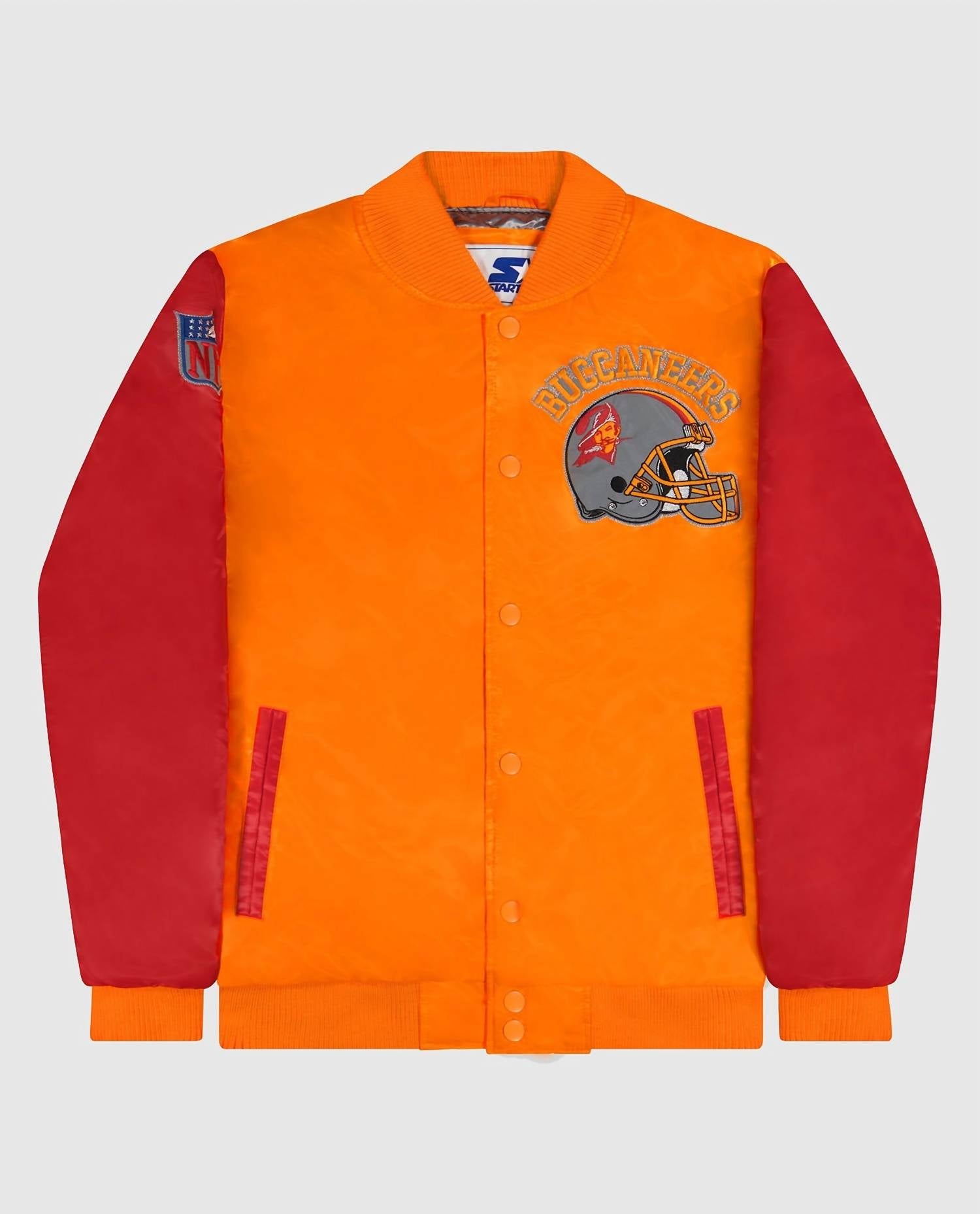 Starter - Men's Tampa Bay Buccaneers Varsity Satin Full-snap Jacket