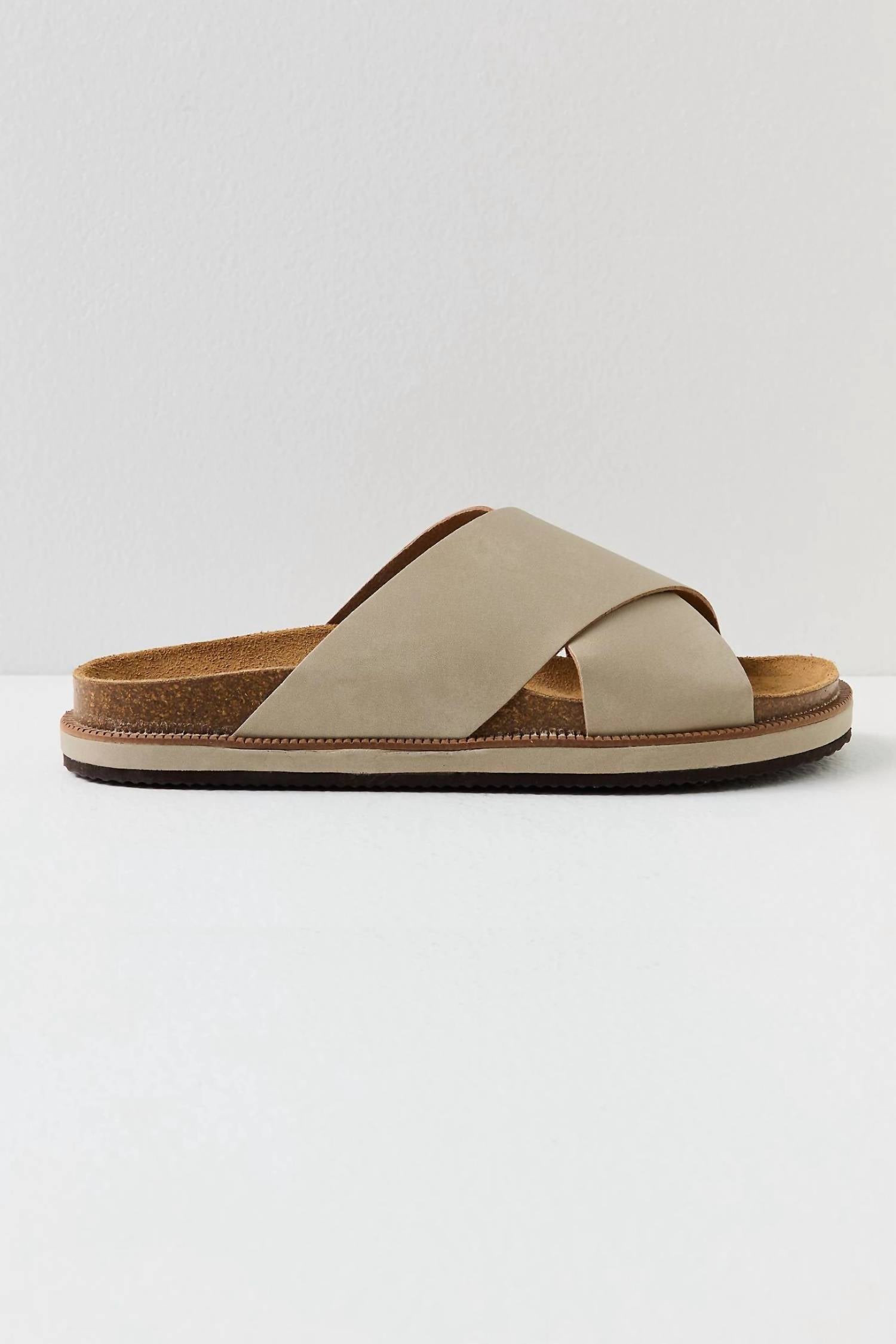 Free People Women's Sidelines Footbed Sandals in dove grey - women's sandal