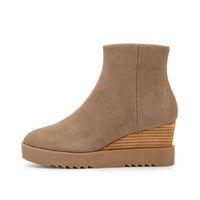 YELLOWBOX Women's Adora Wedge Boot in brown - women's shoe - detail view