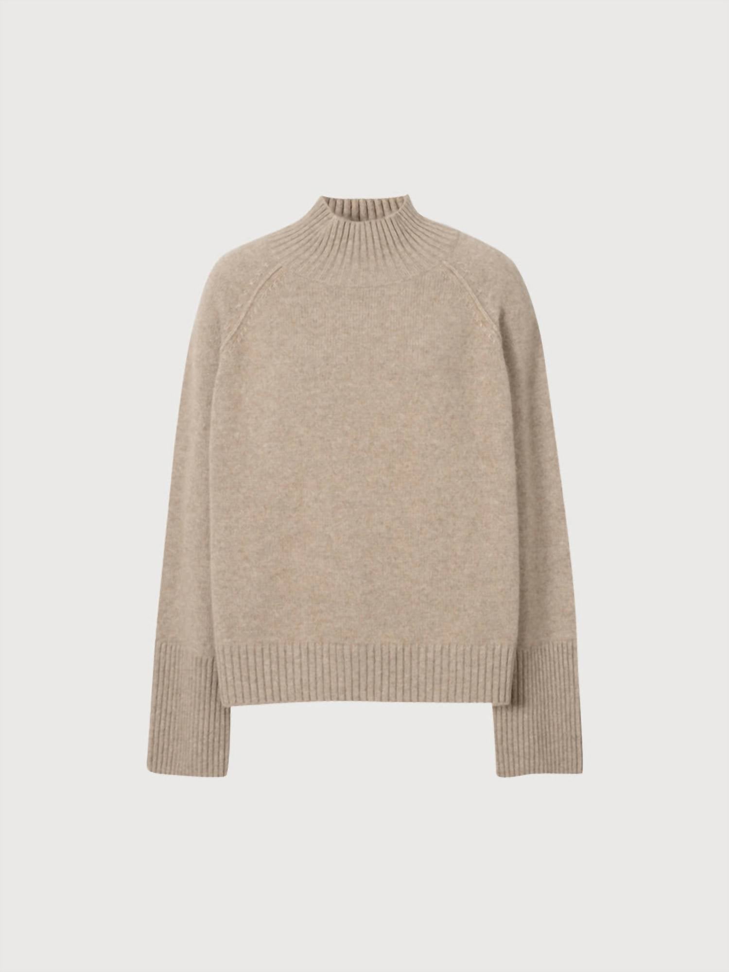 Meilleur Moment - Mock Neck Loose Fit Cashmere Sweater