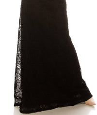 Adrianna Papell - High Waisted Rosette A-Line Skirt