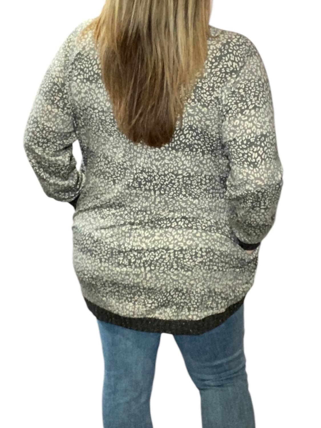 Honeyme - Leopard Fleck Cardigan