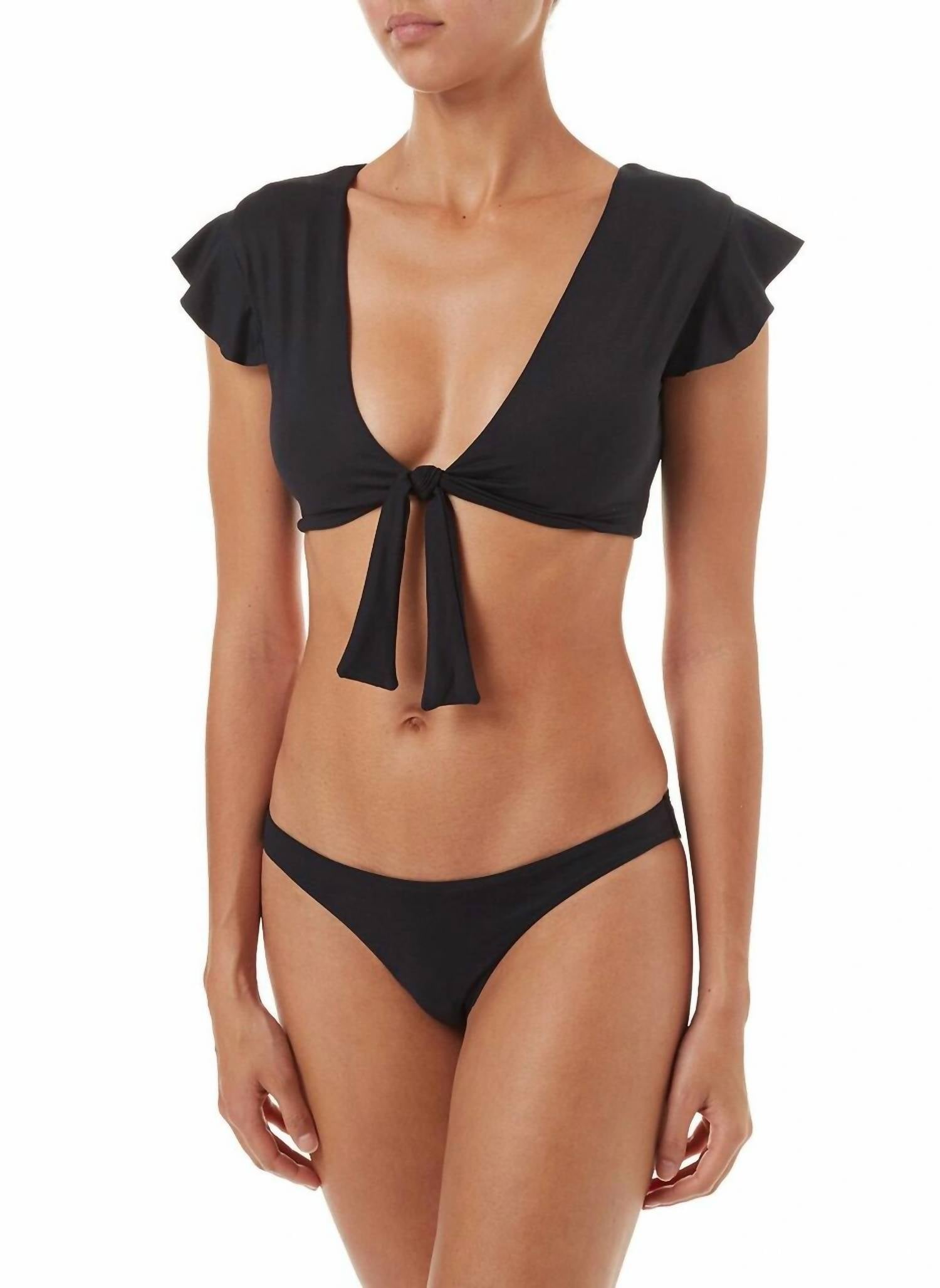 Melissa Odabash - Koshamui Tie Front Frill Bikini Top