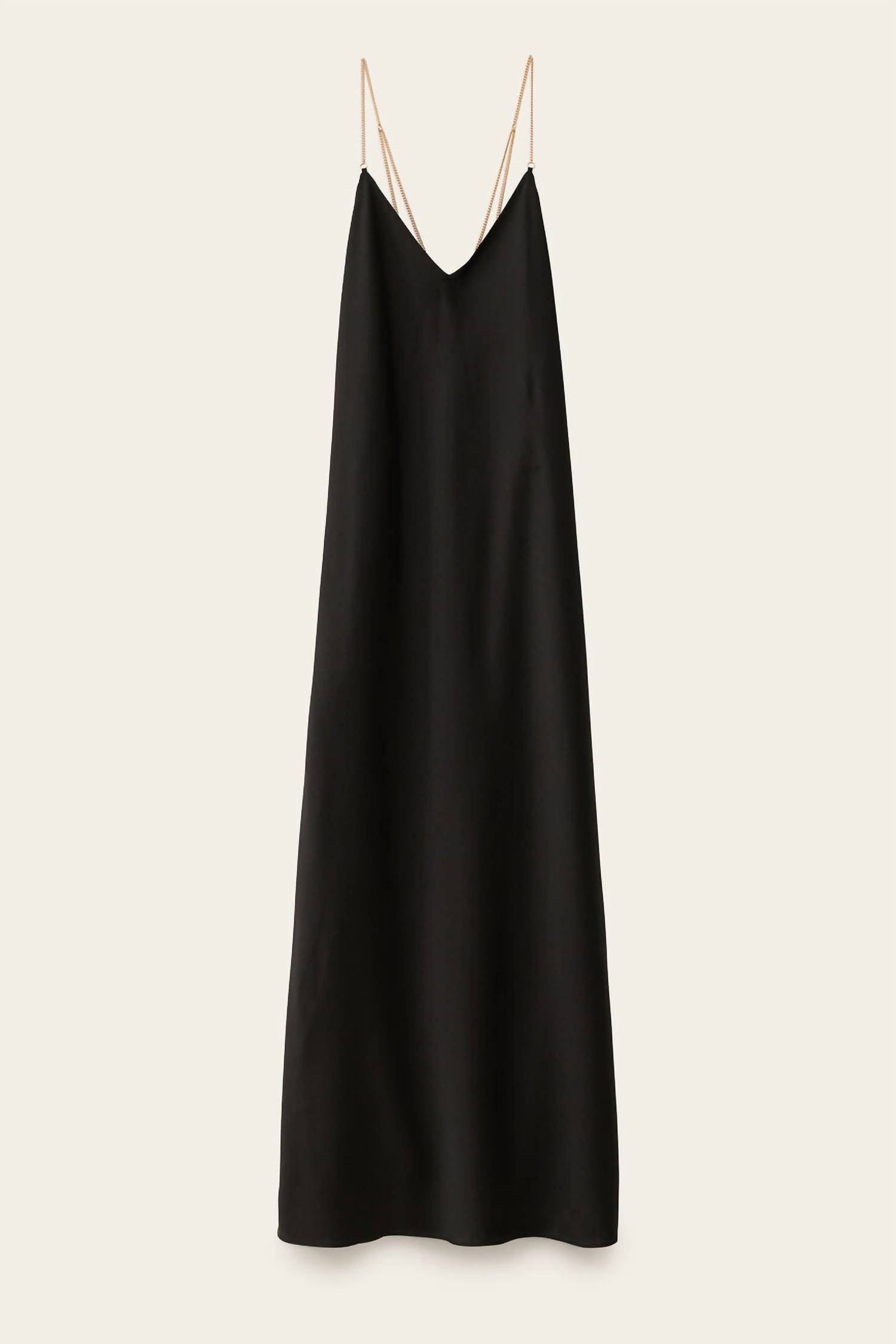Ba&Sh - Chiara V - neck Midi Dress - black - clothing - dresses