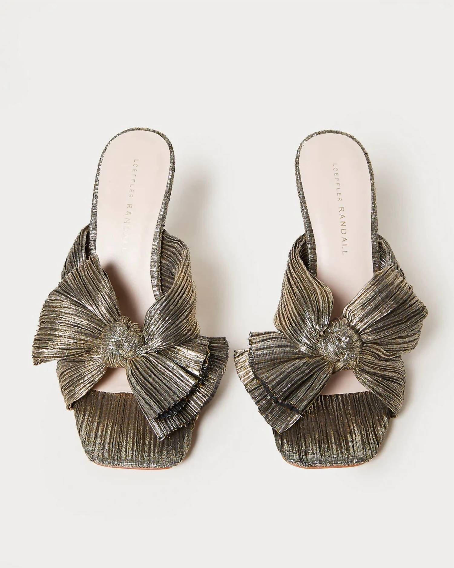 Loeffler Randall - WOMEN'S CLAUDIA PLEATED BOW MULE SANDAL