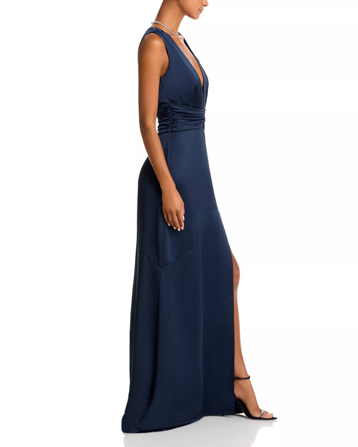 Ramy Brook Ameera Gown in navy - women's dress - alternate view