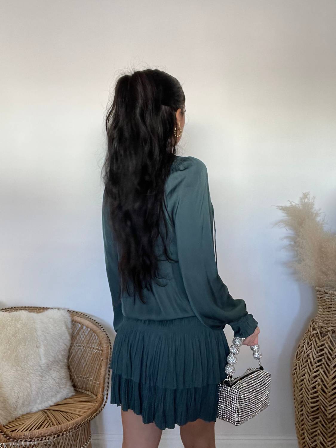 Current Air - Laurel Pleated Mini Dress
