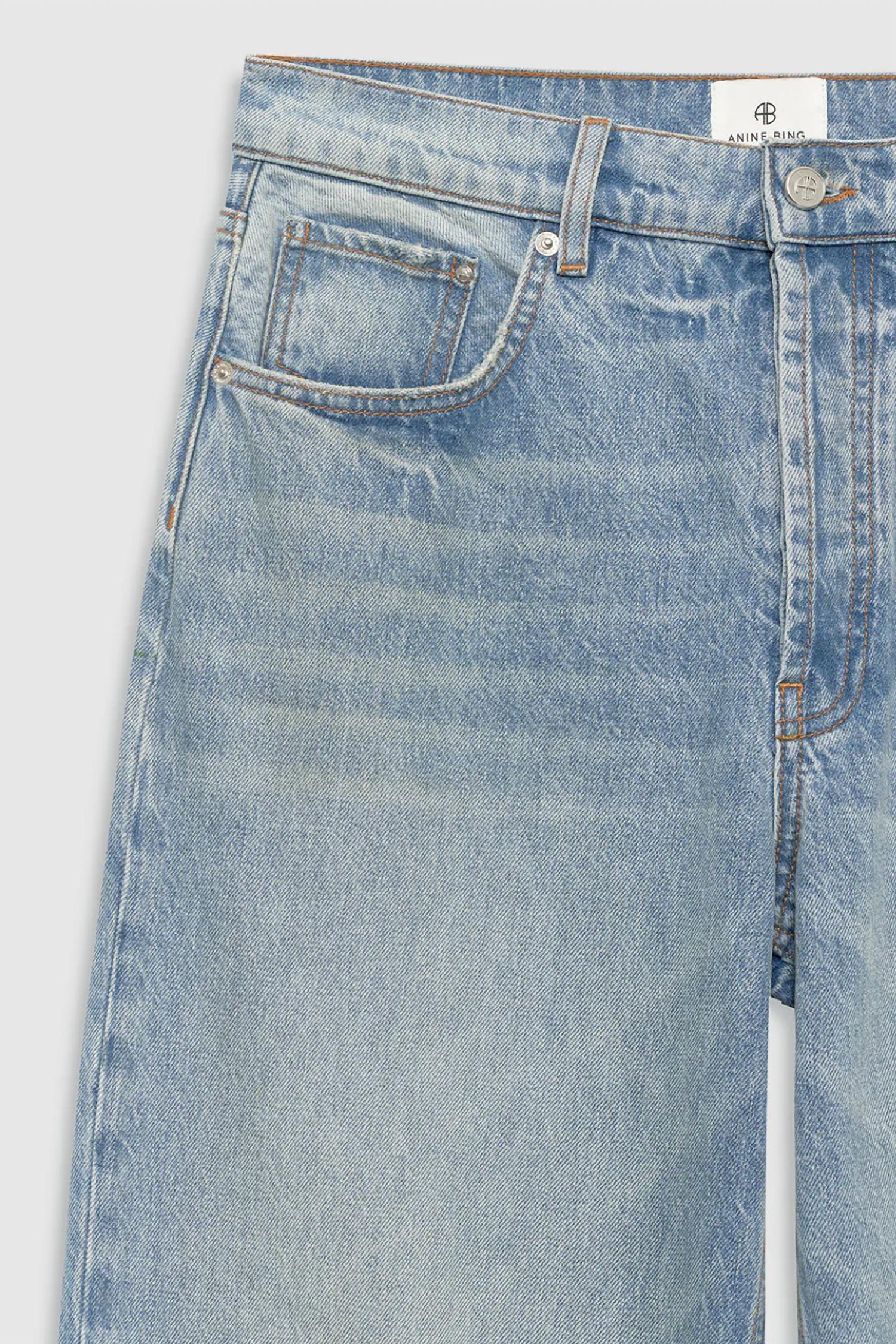 ANINE BING Manon Jean in tux blue - women's jeans - view 5