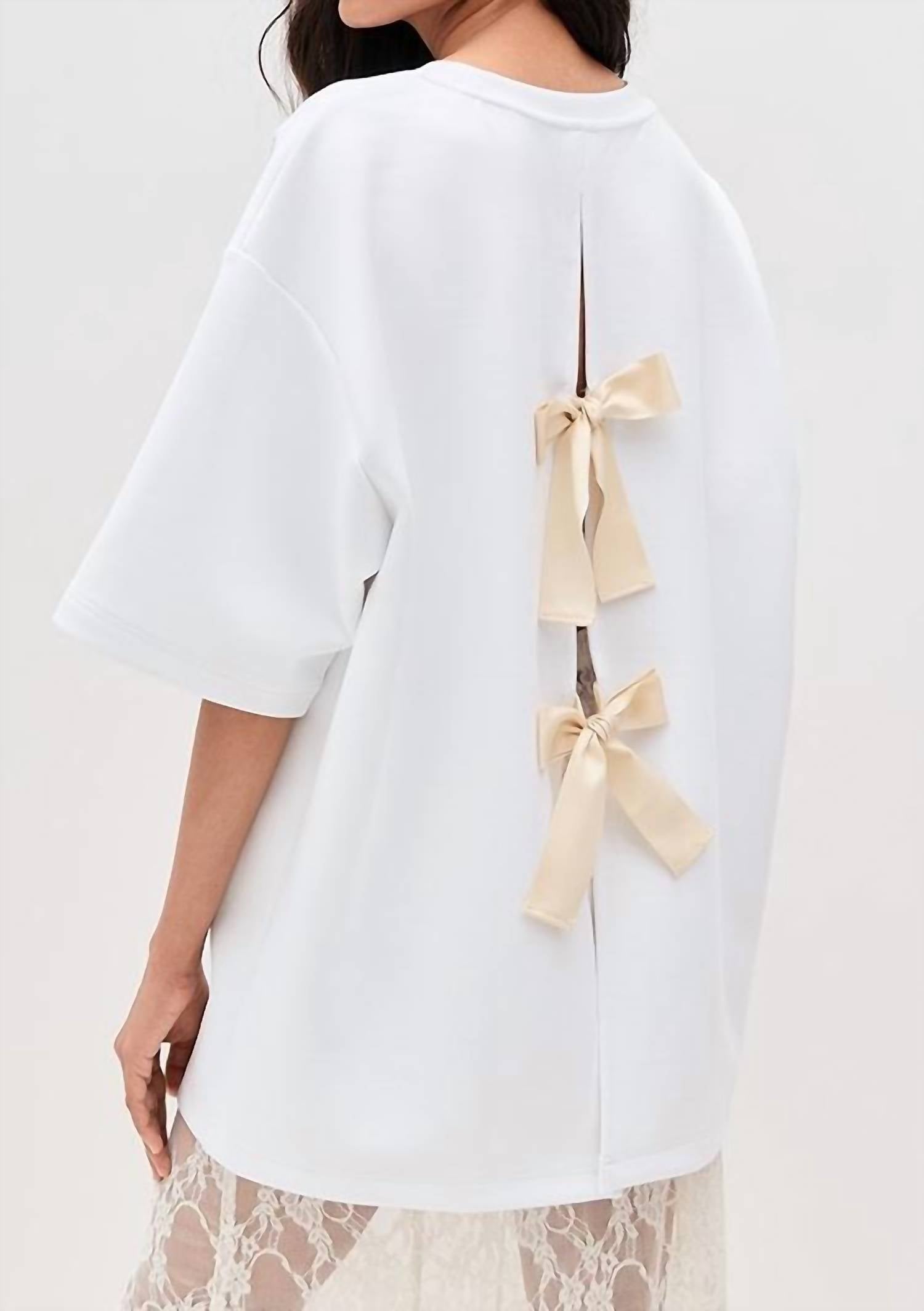The Garment - SHORT SLEEVE BOW TEE
