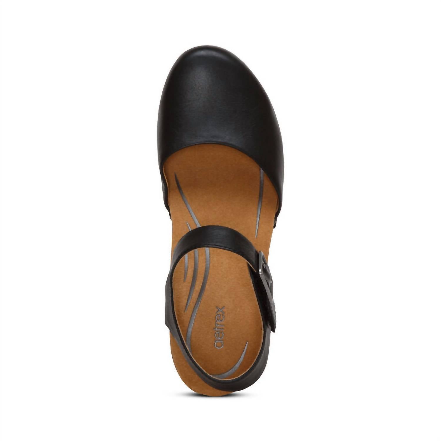 Aetrex - Women's Finley Quarter Strap Cork Heel