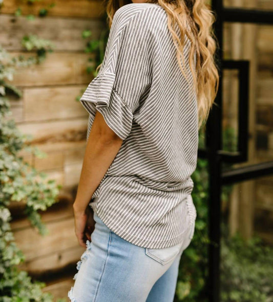 Perfect Type Pinstripe Top