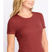 Threads 4 Thought - Cecilia Feather Rib Ruched Tee