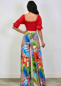 Little Secret Of Mine - Women's Crop Top And Trouser Set
