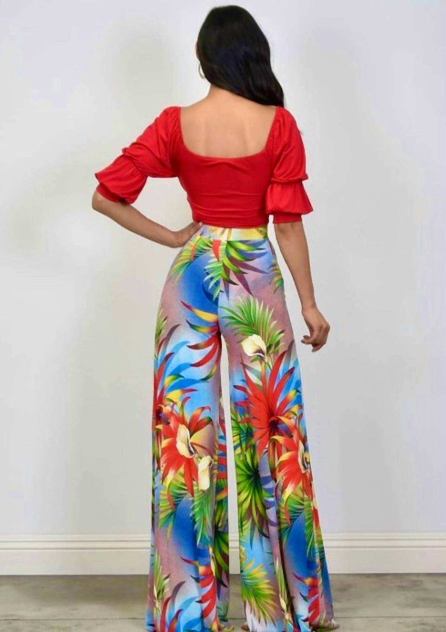 Little Secret Of Mine - Women's Crop Top And Trouser Set