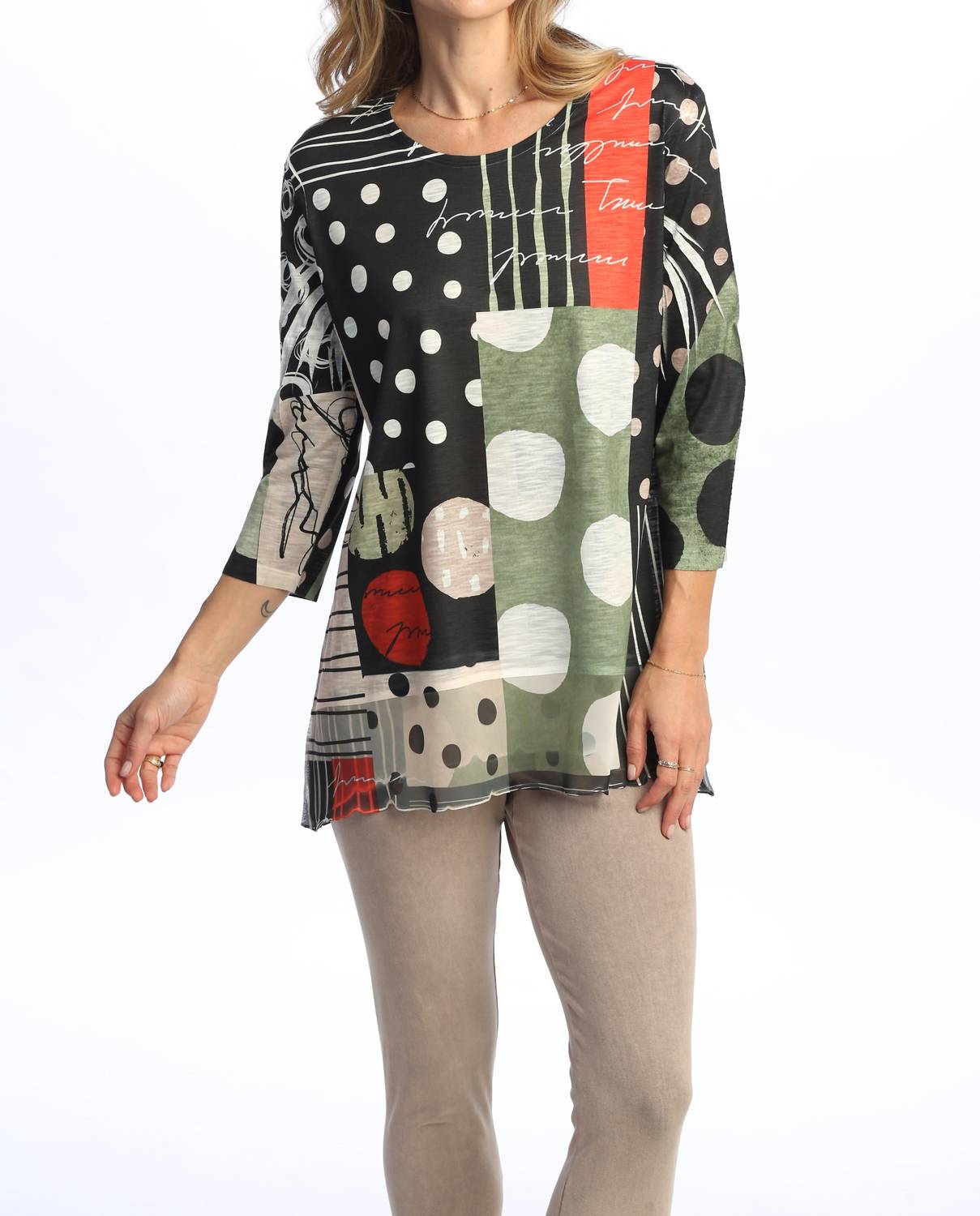 Jess & Jane - Amelia Chiffon Hem Top