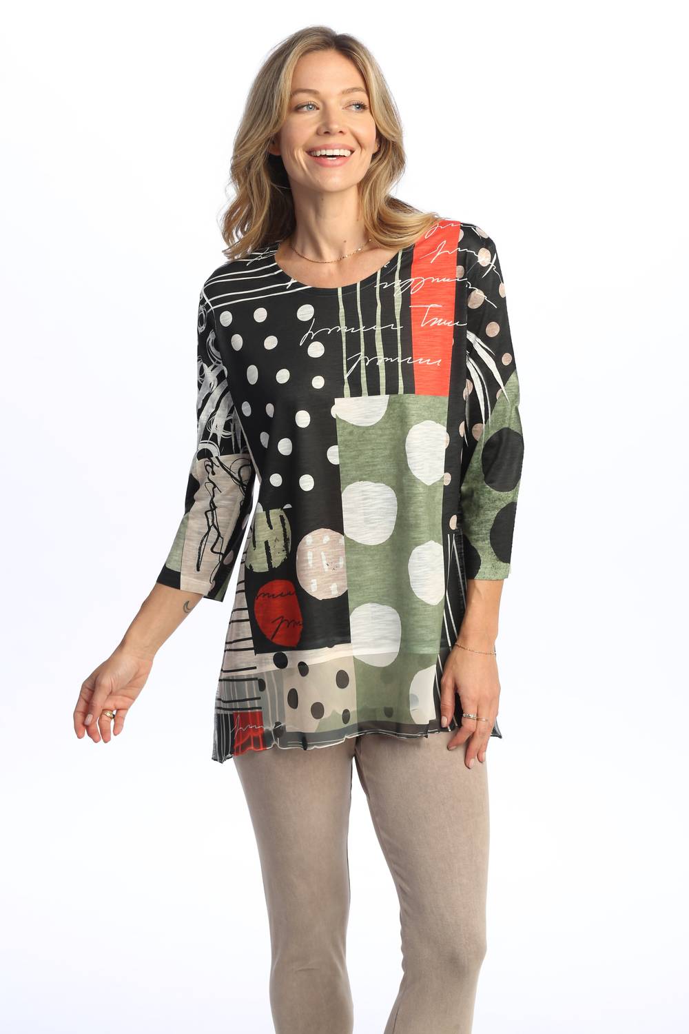 Jess & Jane - Amelia Chiffon Hem Top
