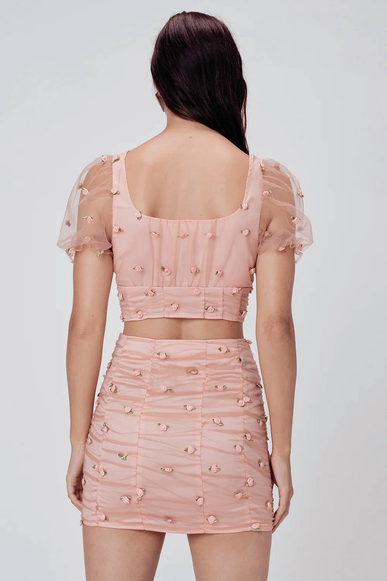 For Love & Lemons - Jasmine Rosette Mini Skirt