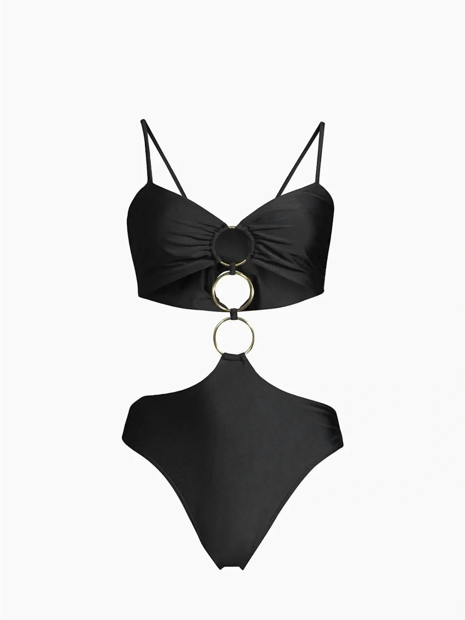 Ramy Brook Women's Zayla One-Piece Swimsuit in black - women's swimwear