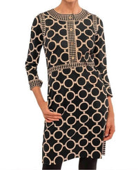 Gretchen Scott - Dip & Dot Trimmed Up Dress