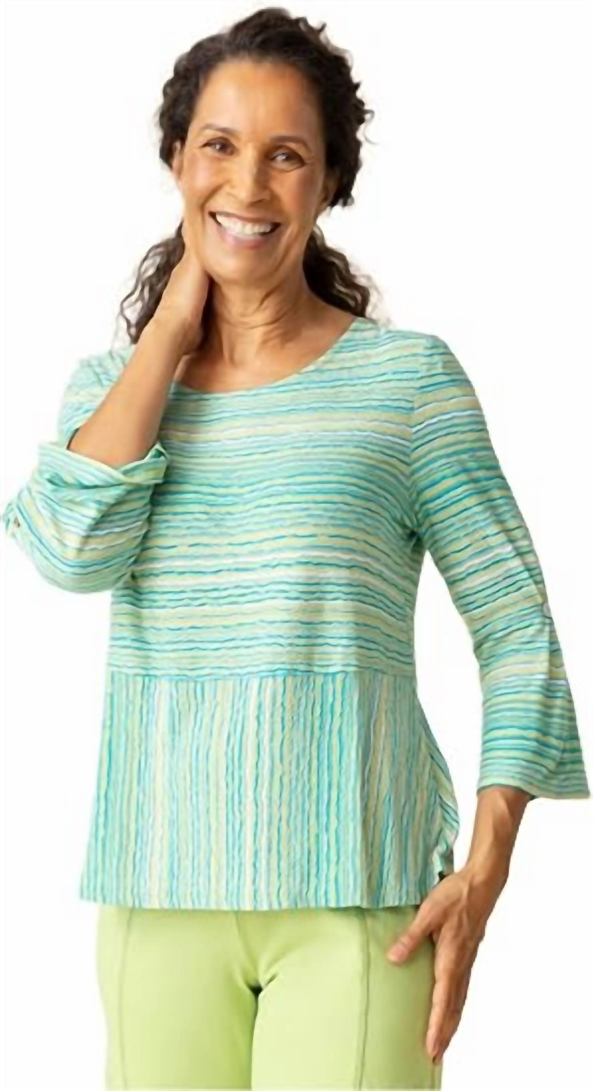Habitat - Beach Waves Peplum Top